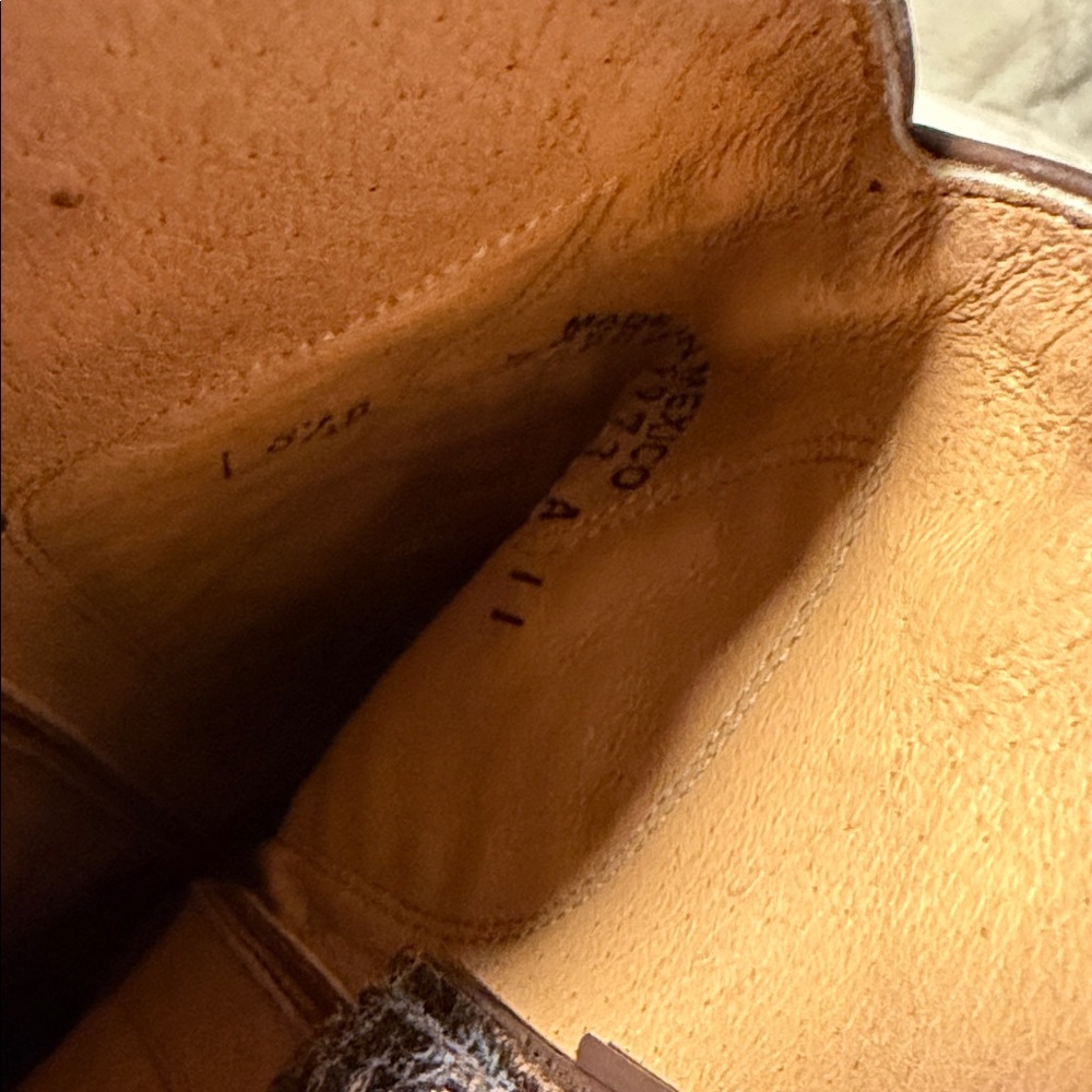 Frye Brown Leather Studded Western Boot - Picture 6 of 9